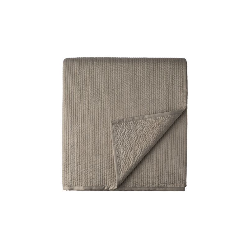 Retro Coverlet, Taupe, Queen Coverlet