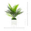Akeyah Faux Palm Plant in Fiberstone Pot