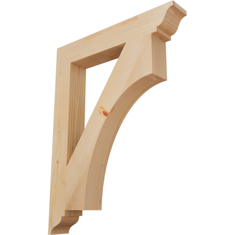 Support traditionnel lisse l 3 1/2 po x P 26 po x H 34 po, sapin Douglas, Lisse, H 34 po x l 3,5 po x P 26 po, Douglas