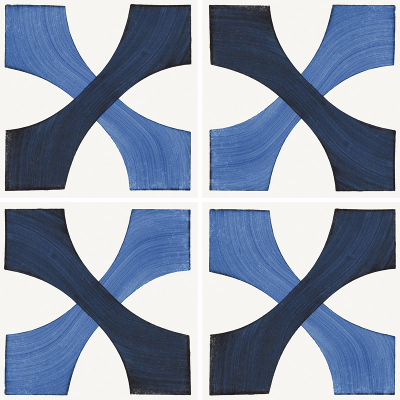 Vita Sole 03 8" x 8" Encaustic Porcelain Wall & Floor Tile