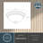 Humayraa Glass LED Flush Mount-2 Pack-121338249
