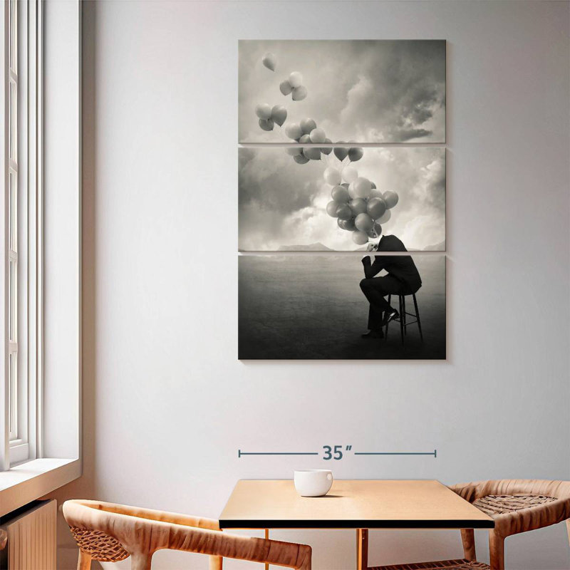 Alcaraz Think Abstract, H 65 po x l 42 po