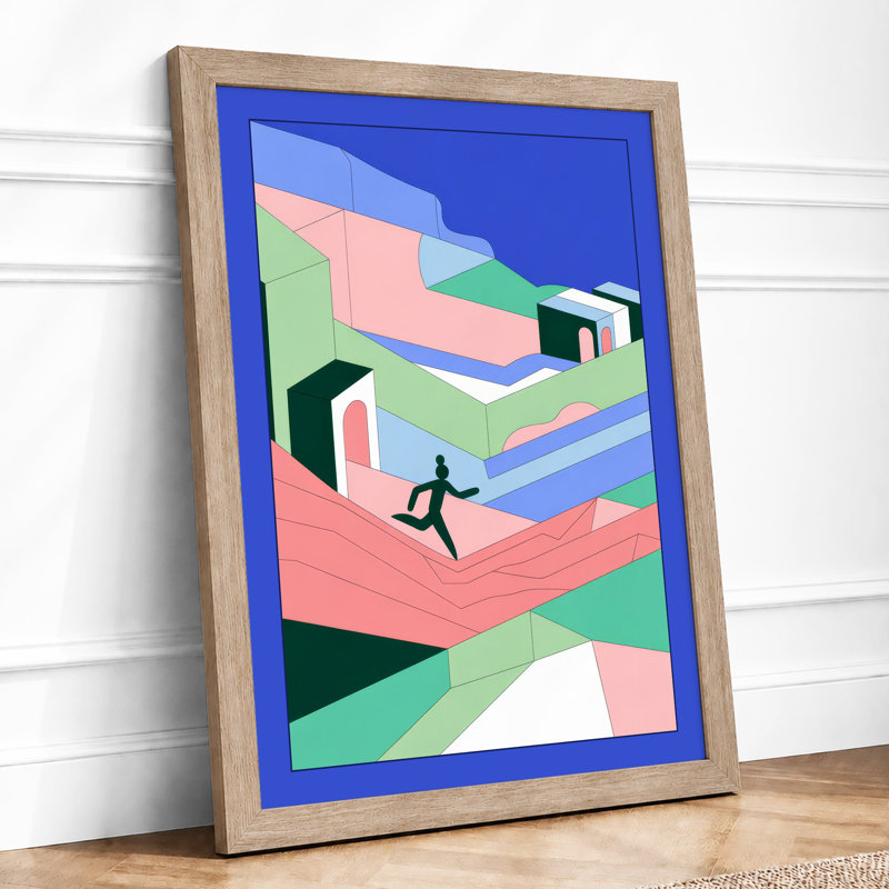 Suspended Motion Modern - Print, Oak, A4 - 29.7 x 21.0 cm