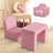 2-In-1 Kids Sofa Convertible Table & Chair Set For Playroom