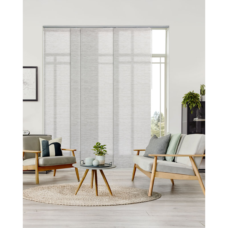 Store vertical semi-transparent Sharmaine, au design soigné