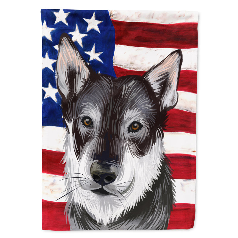 Polyester à 2 côtés 28 x 40 po drapeau maison, Jamthund