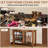 Upholstered Storage Benches with Flip Top and Adjustable Divider for Entryway, Bedroom, Living Room-403615835