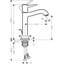 Hansgrohe Metropol Classic Single-Hole Faucet 160 with Drain Assembly, 1.2 GPM-90861358