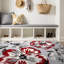 Tapis gris / rouge Rooshi-33381141