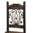 Handmade Solid Wood Side Chair in Brown