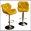 Ensemble de 2 tabourets de bar pivotants en similicuir réglables pour une assise confortable et un réglage en hauteur-617450698
