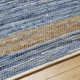 Demie Handmade Blue, Tan Rug