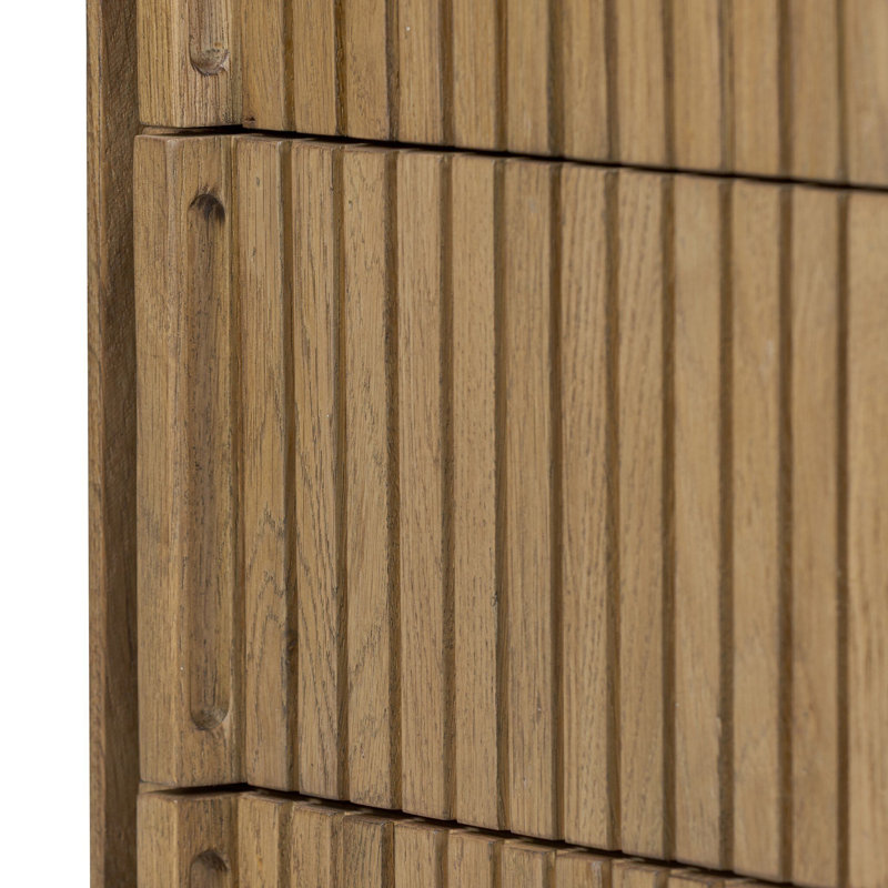 Leo 3 - Drawer Nightstand, Rustic Light Natural Oak