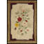 Allover Floral 1930s American Hooked Antique Ivory Beige Cream White Wool Rug