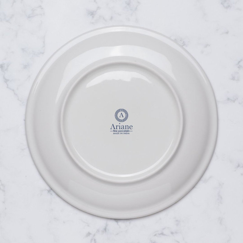Assiette ronde sans rebord Paros-Shell Aqua Premium Porcelain Vital Coupe, 7x7x0.75"