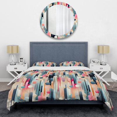 Ensemble de housse de couette à rayures Cityscape