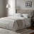 Beige and Brushed Nickel Three-Piece Lighting Set