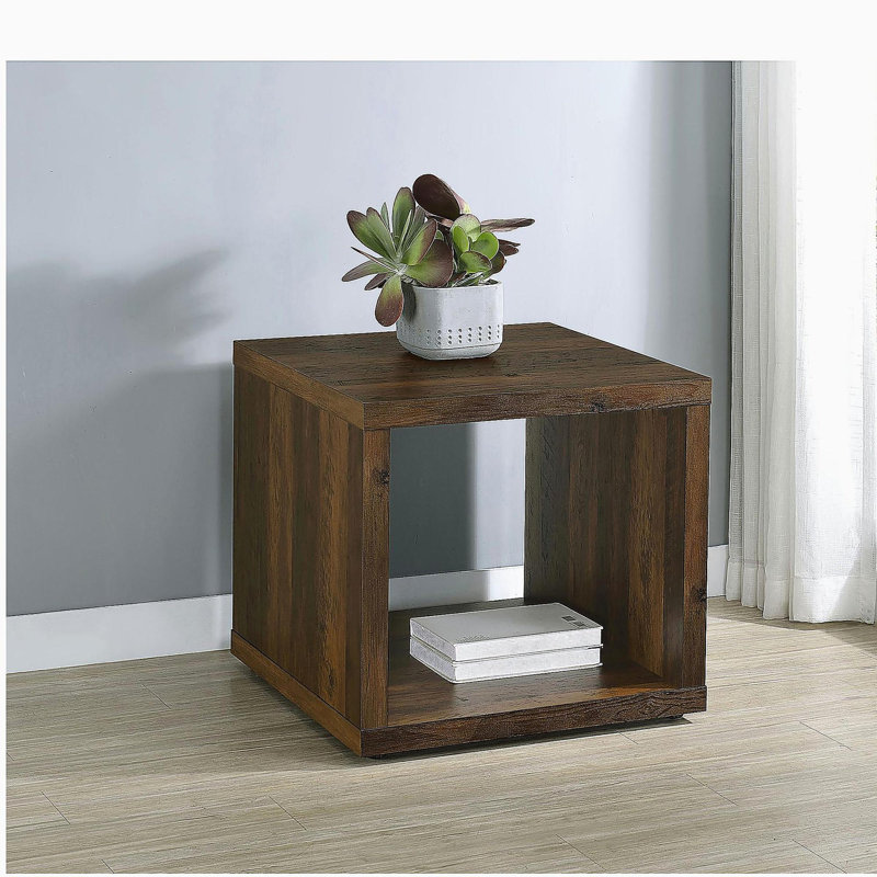 Table de bout d'appoint Flint, Brun
