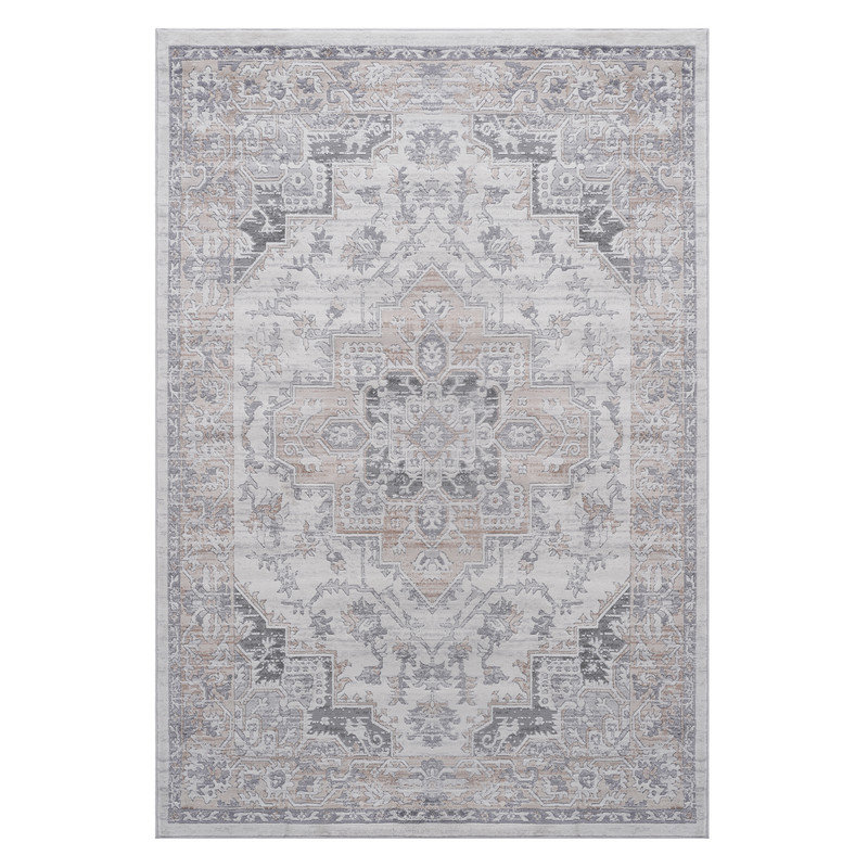 Naar Marfi Area Rugs, Ivory/Beige/Oriental Accent Power Loom Machine -Crafted, Rectangle 5'3" x 7'6"
