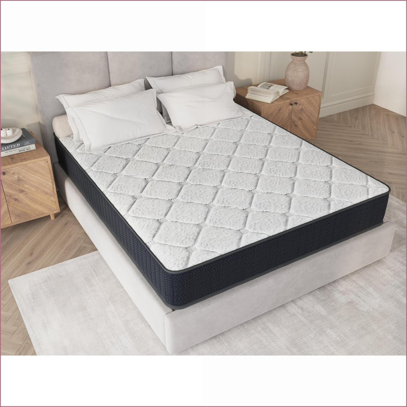Mattresses | 10” King Innerspring Hybrid Mattress, Cooling-Gel, Pressure Relief, Motion Isolation, CertiPUR-US/Oeko-Tex | Assembled in USA | Slate Gray | Fabric