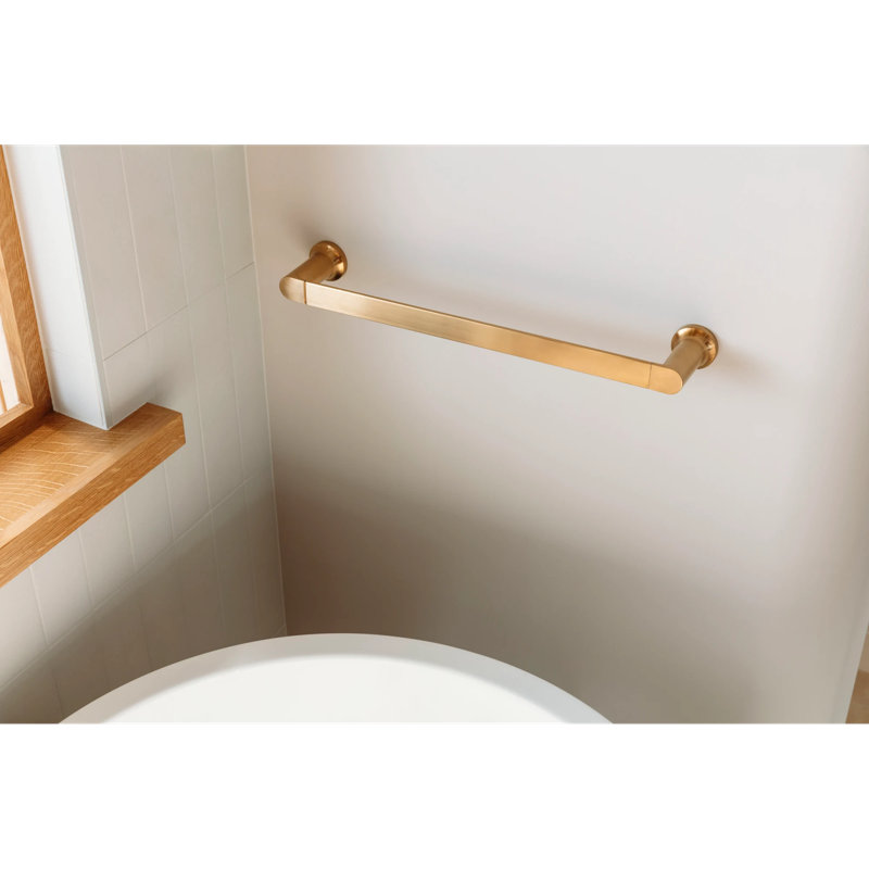 Berwyn Towel Bar, 1.94" H x 19.94" L x 3.44" D, Brushed Gold