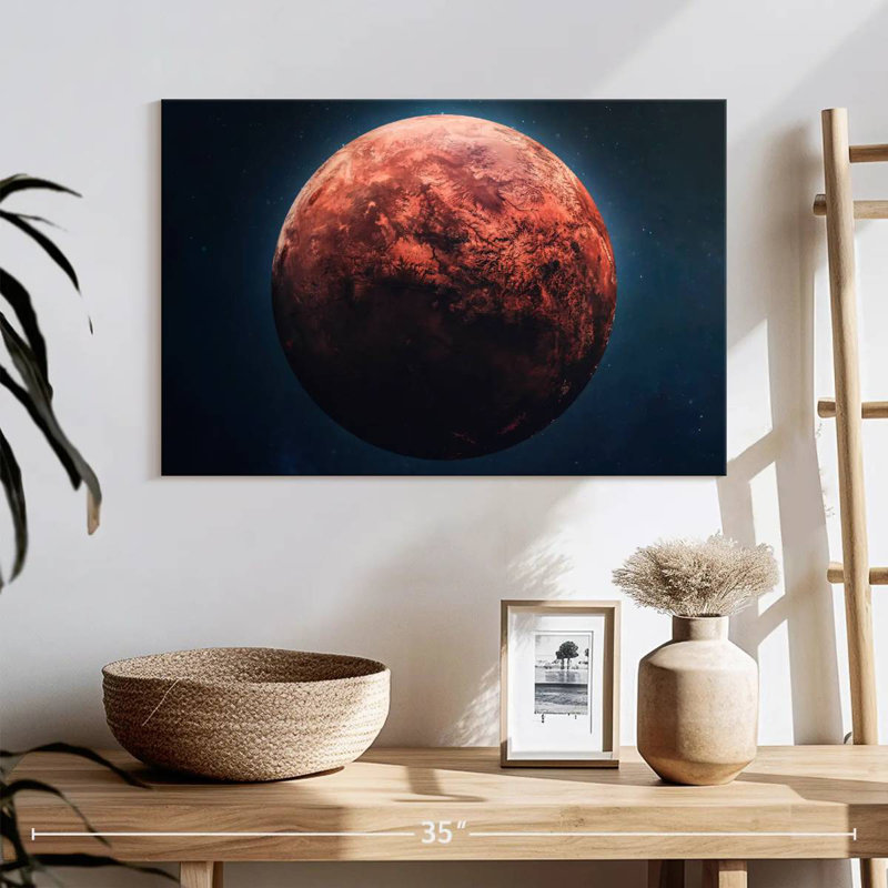 Oberle Red Mars Planet, 30" H x 45" W