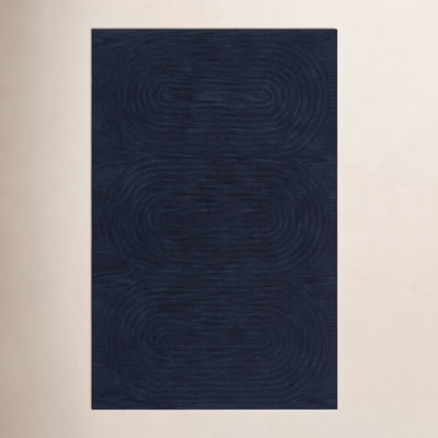 Tillie Hand Tufted Wool Navy Rug