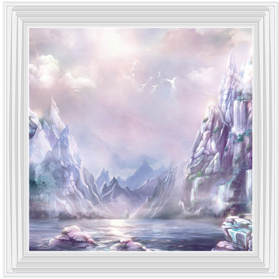Fantasy Mountain Scene - Single Picture Frame Painting