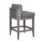 Tabouret d'extérieur en bois avec coussin Aerilyn-93692945-93692946-93692947
