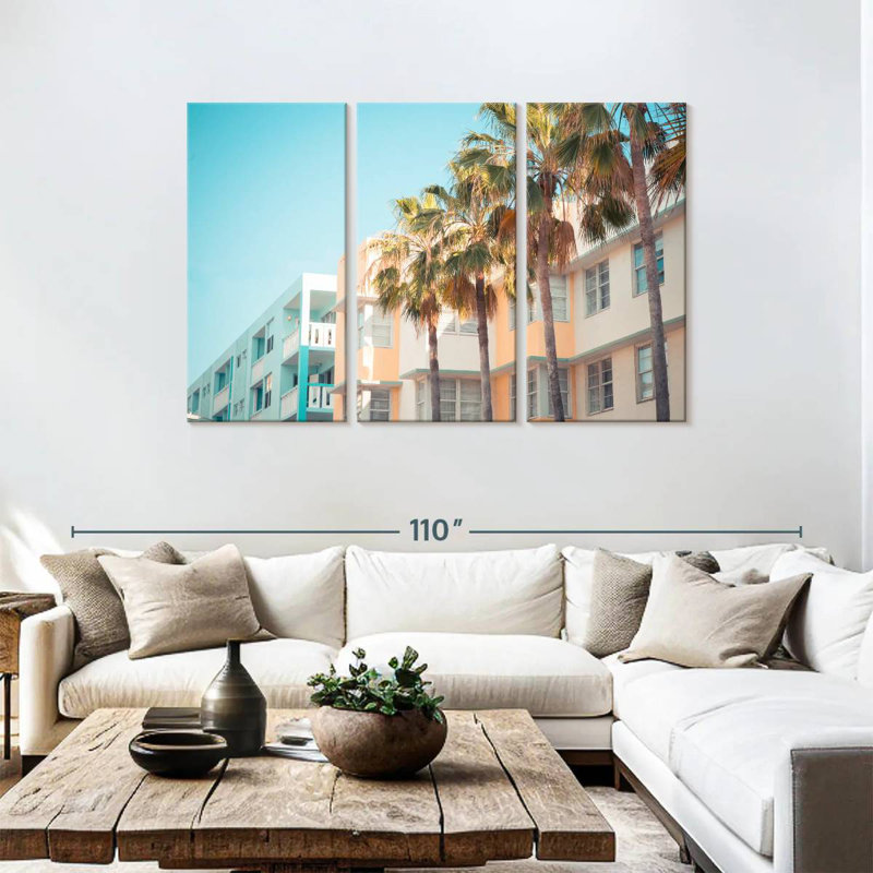 Lilie Miami City Buildings, H 48 po x l 74 po
