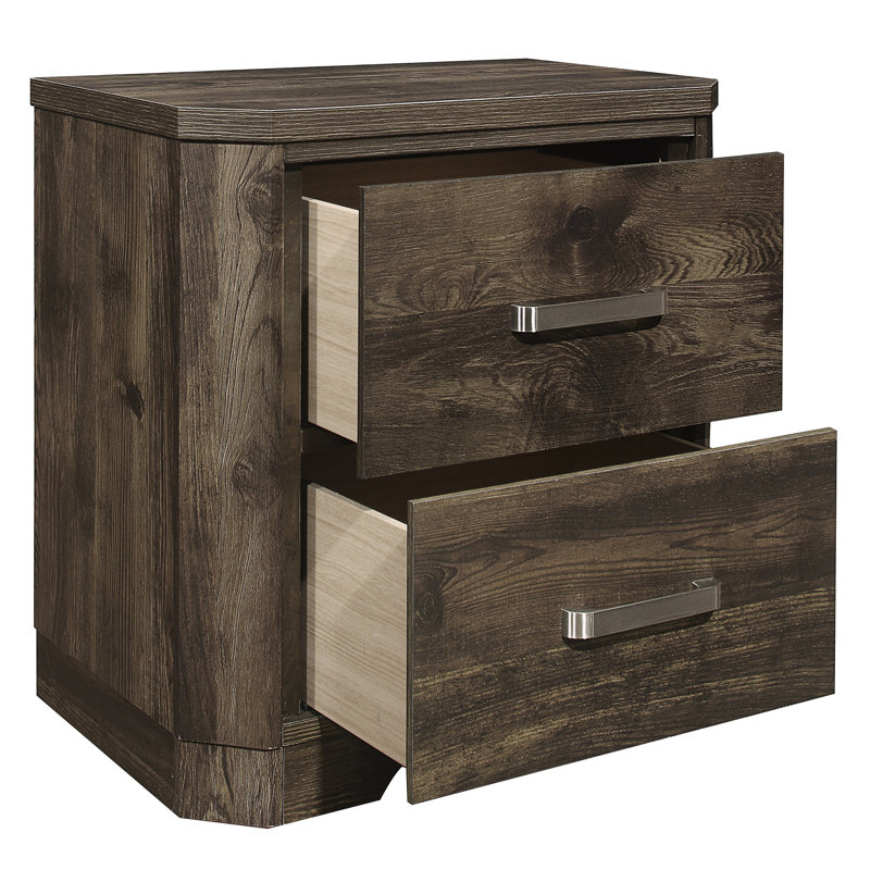 Meuble de chambre rustique brun avec tiroirs de rangement