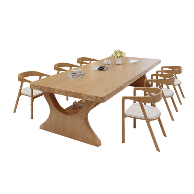 Ensemble de bureau d'écriture rectangulaire et chaise, H 29,52 po x l 94,48 po x P 39,37 po