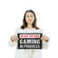 Enseigne de fantaisie en aluminium 10 po x 14 po Ne pas déranger Gaming In Progress-119480058-119480059