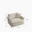 Ensemble de causeuse 2 places et fauteuil 2 pièces Ensemble de causeuse en chenille beige-635676831