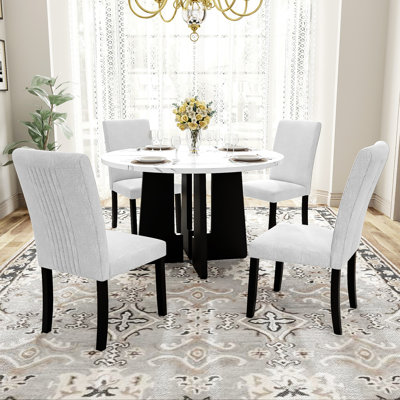 5-Piece Round Dining Table set