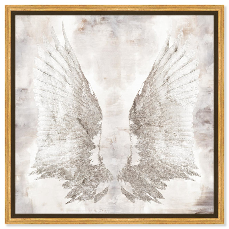 «My Wings Chie» par Oliver Gal - reproduction d'art sur toile, H 24 po x l 24 po, Or