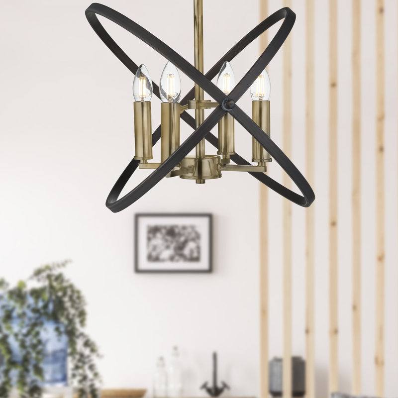 Pauling Semi Flush Mount, Bronze