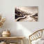 Art mural sur toile Stylized Earth Toned Hills with Crystals-1506487069