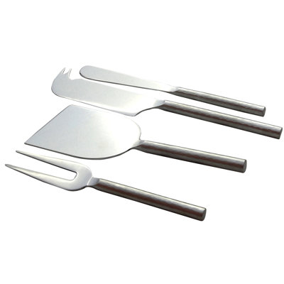Lucerne 4 Piece Stainless Steel Cheese Serving Set
