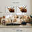 Brampt Wooden Floral Highland Cattle-107869969