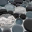 10.5" x 10.5" Bubble Art Random Marble Look Mosaic Wall Tile-1855641241