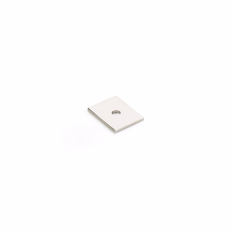 Plaque arrière pour pub 1 "x 3/4" Schaub, Nickel poli