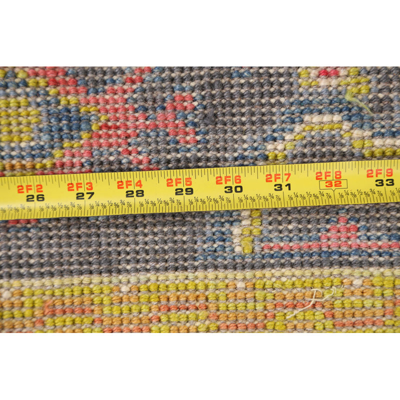 One-of-a-Kind 5'6" X 7'7" New Age Wool Area Rug in Charcoal