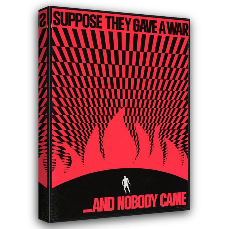 "Suppose she Gave a War… And None Came" par Zoro, reproduction d'art sur toile tendue avec châssis, H 40 po x l 28 po