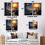 Art mural sur toile, "Spiritual Enlightenced Path" - jaune-114723387-114723391-114723392