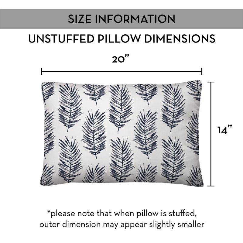 Outdoor Rectangular Pillow Cover & Insert, Navy