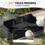 Ensemble de 9 coussins d'extérieur, housse de coussin de groupe de sièges épais de 4 po, remplacement de coussin de patio hydrofuge-758107302
