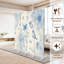 Paravent 4 panneaux à cloison pliable Royal Floral Vintage Boho bleu crème fleurs blanches Oiseaux Toile-133671963-133671965