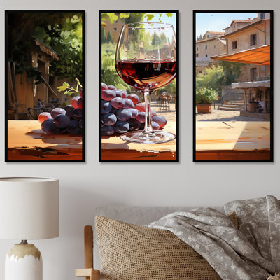 «Balayage de bourgogne», art mural vin