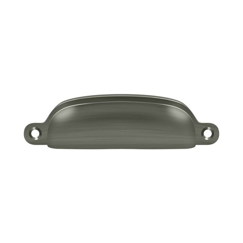 Poignée coquille exposée 4 po Deltana SHP29U15A, Nickel antique